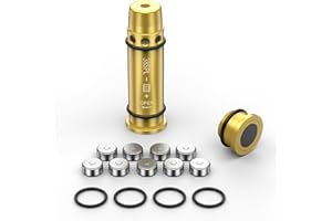 Tipfun Laser Training Cartridge for 223/9mm/38SPL/6.5mm /.44Mag/.380ACP/308win with Built in Rubber Snap Cap for Dry Fire Training Practice, Extra O-Rings