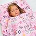 Bambino Bliss Kids Nap Mat with Removable Pillow - Soft, Lightweight Mats, Easy Clean Toddler Nap Pad for Preschool, Daycare, Kindergarten - Children Sleeping Bag (Princess)