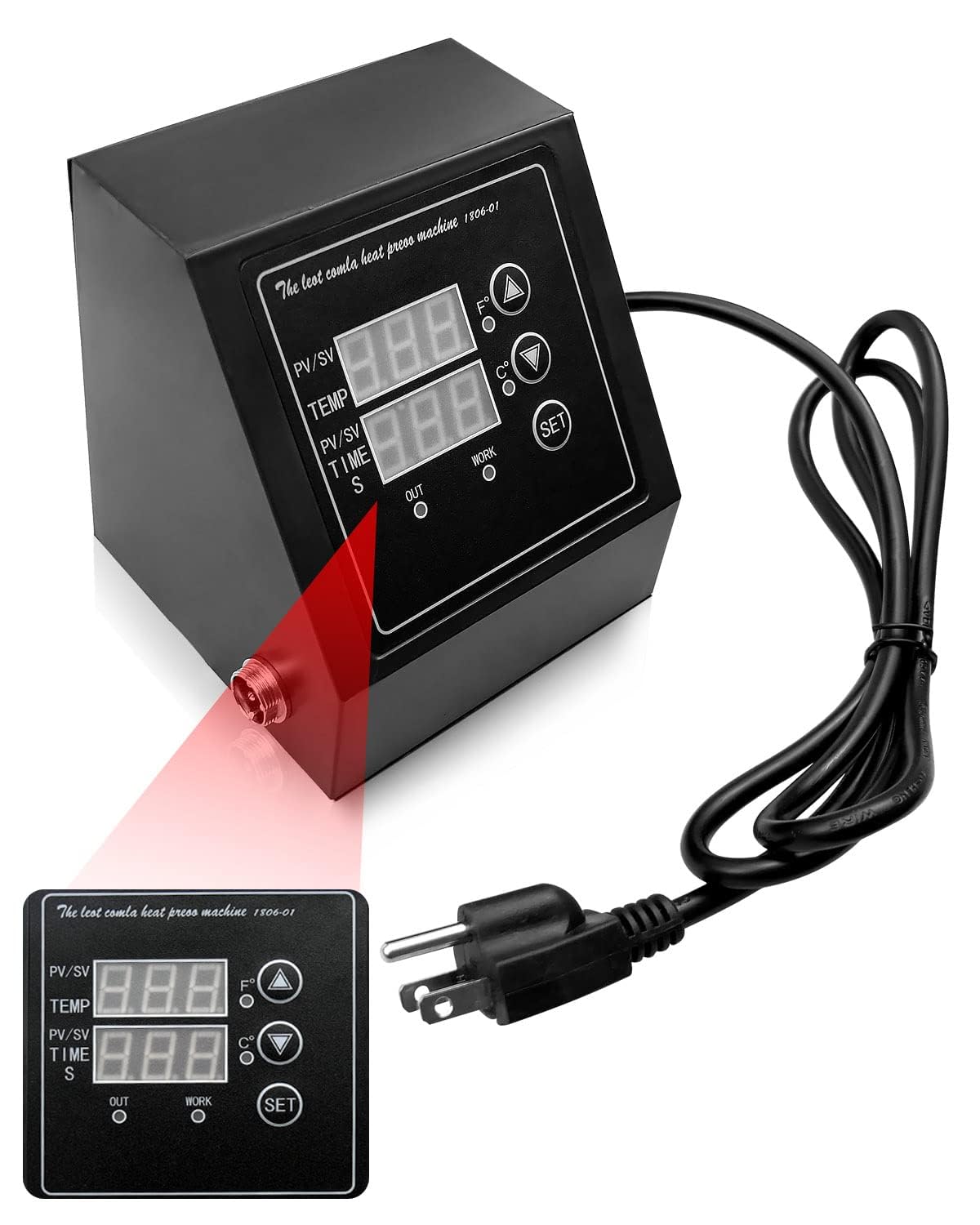 Press Machine Control Box Heat Press Machine Control Box, Single Hole Digital Box LED Controller ...