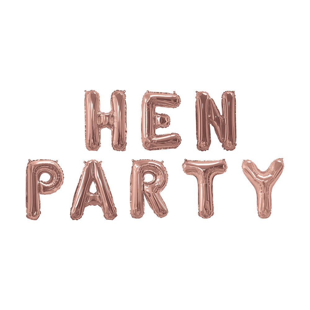 Foil Balloons - Rose Gold - HEN PARTY