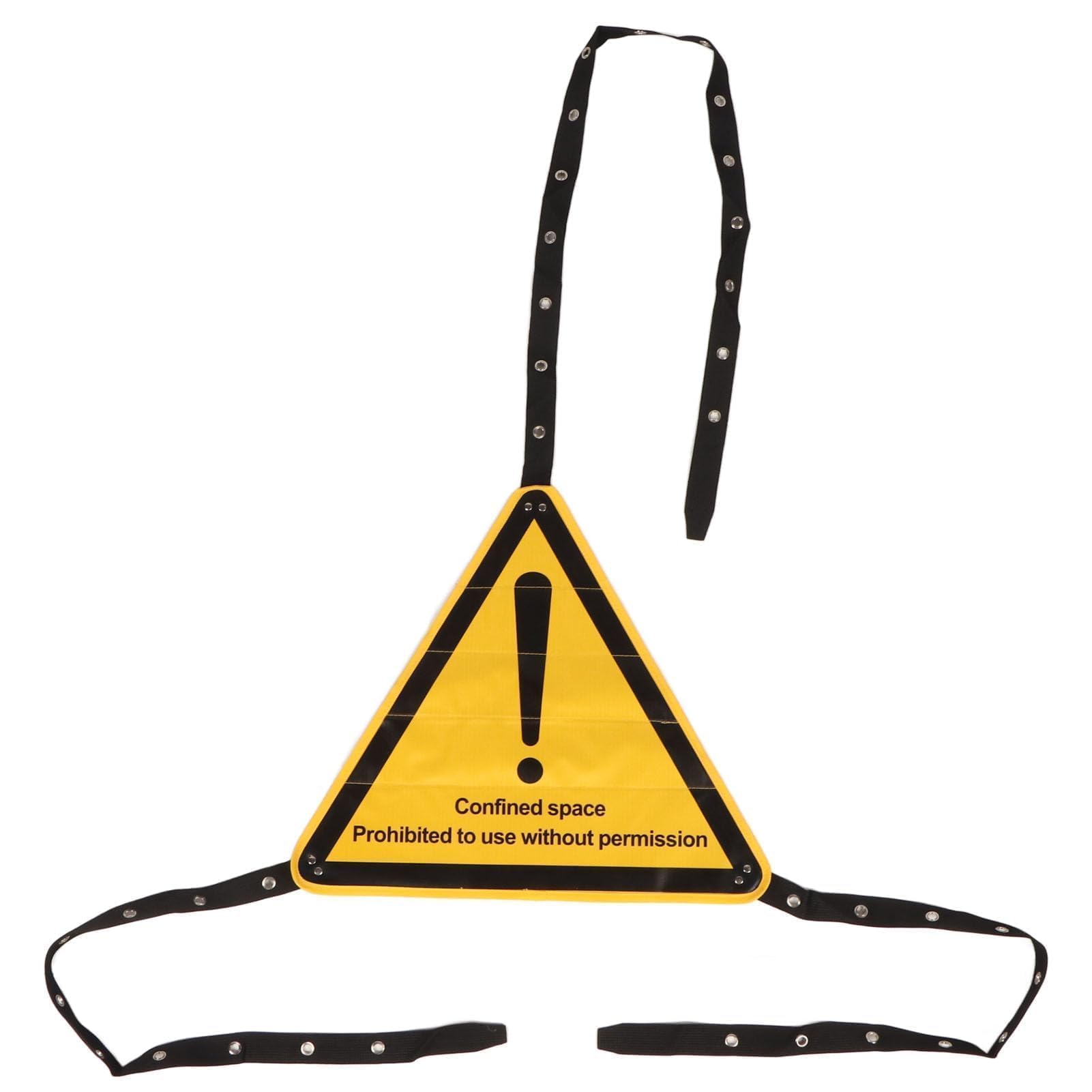 Confined Space Caution Sign, Warning Sign Lockset Isolation Lock Dangerous Space Lock Out Lockset, Yellow and Black