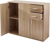 Panana Sideboard Storage Cupboard Cabinet Unit with Doors and Drawers (Light view 8