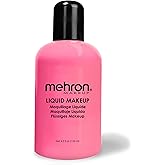 Mehron Makeup Liquid Makeup | Face Paint and Body Paint Perfect for Halloween, Cosplay I Air Brush Compatible 4.5 oz (133 ml) (PINK)