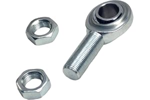 RABROPAR New 3/4" Steering Shaft Kit Steering Shaft Support, Spherical Rod End, Right Hand Male Thread Jam Nut