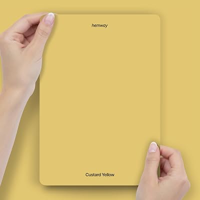 Hemway Custard Yellow Peel & Stick Chalk Paint Sample A5 Colour Swatch
