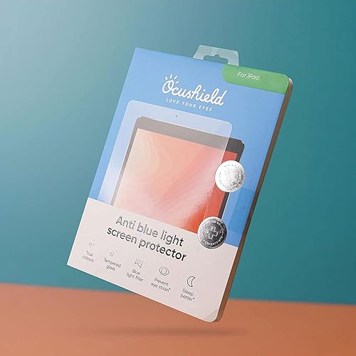Ocushield Anti Blue Light Tempered Glass Screen Protector for Apple iPad  10th Gen Blue Light Filter