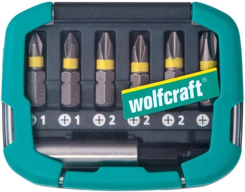 wolfcraft Bit Box TORX® (T 10-25), 7 Pcs. I 2978000 I 6 Solid bits in Various Sizes, incl. bit Holder, Grey, Variety Pack - Image 3