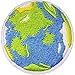 U-Sky Sew or Iron on Embroidered Patches | Planet Earth Design with Continents Oceans | Eco-Friendly Global Awareness | Nature Lovers Travelers | Jackets Bags Accessories | 1.9