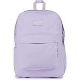 JanSport Superbreak Plus FX Backpack - Work, Travel, or Laptop Bag with Water Bottle Pocket - Pastel Lilac