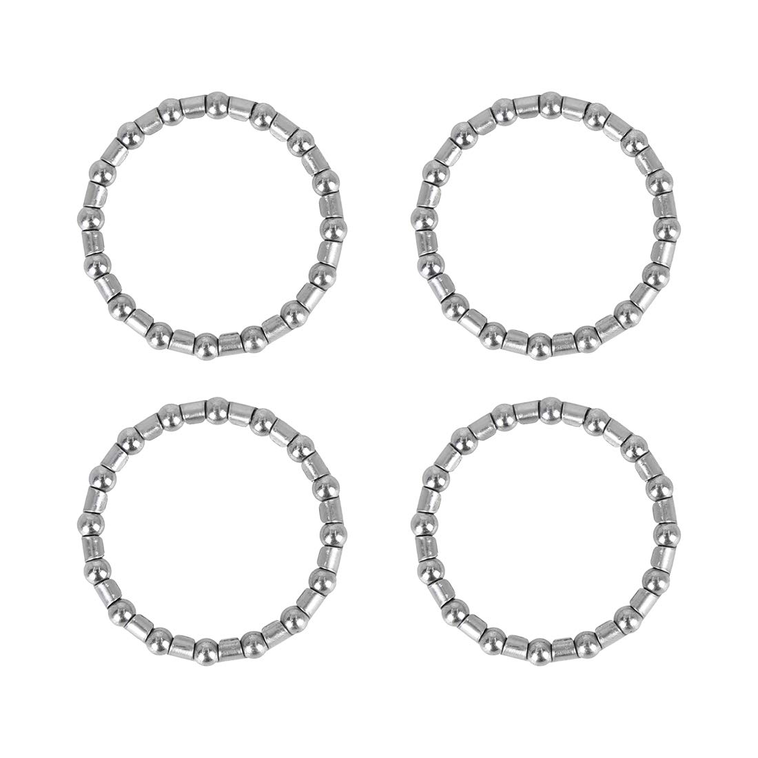 Photo 1 of X AUTOHAUX 4pcs 37.2mm x 16 Ball Bearing Cages Crank Bearings Wheel Bearing Retainer for Bicycle