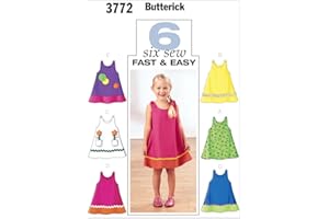 BUTTERICK Patterns B3772 Toddler's & Children's Dress, Size 4-5-6