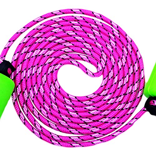 M-jump Colorful Adjustable Soft Skipping Rope - 4 Pack Lightweight Foam Handles Jump Rope for Kids Children Students & Adults (Random Color - Thumbnail 2
