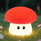 Squishy Big Eyes Mushroom Night Light with RGB Mode