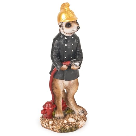 Vivid Arts Garden Ornament Meerkat Fireman Amazon.co.uk Baby