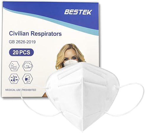 Amazon Bestek 立体型不織布マスク 5層構造 99 カット 日本機構機能検査済み Pm2 5対応 防塵抗菌 丸紐 枚入り ふつうサイズ Mrmk03 英語バーション Bestek 布マスク