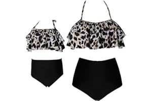 Uhnice Mother Daughter Swimwear Family Matching Girls Swimsuit Women Bikini Set