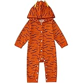 CM C&M WODRO Baby Boy Girl Outfit Cute Onesie Hoodie Romper Funny Long Sleeve Jumpsuit Bodysuit Infant Fall Winter Clothes