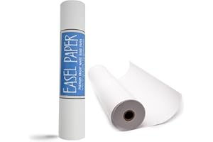 The Paper Store White Art Easel Paper Roll – 18 Inch x 175 Feet – Recyclable Bond Material for Kids Art, Crafts, Bulletin Boards – Suitable for Use with Paint and Markers