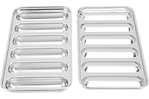 Sausage Mould Hot Dog Baking Pan Bread Stainless Steel Meat Sausage Mould for Homemade Hotdog Bun Rolls