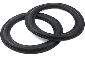 Dnyta Speaker Foam Surround Rings Round Rubber Edge Speaker Repair Parts, Fit for 5" Speakers
