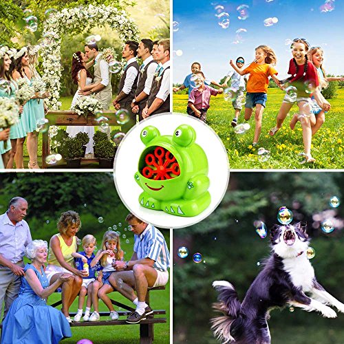 Baztoy Bubble Machine, Automatic Bubble Maker 500 Bubbles Per Minute, Kids Toys Bubble Blower with 2 Bubbles Solution Great for Boys Girls Kids Birthday Gift Party Wedding