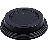Boardwalk Hot Cup Lids, Fits 8 oz Hot Cups, Black, 1,000/Carton
