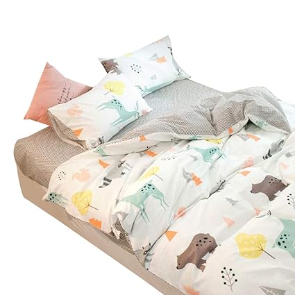 Amazon Com Enjoybridal Bear Duvet Cover Sets Queen For Girls Boys