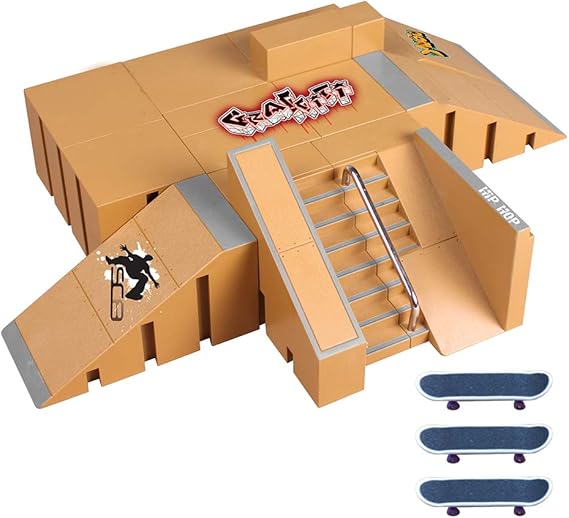 Finger Skate Park Tech Deck Kit Ramp Part, Mini Rampe de Skateboard