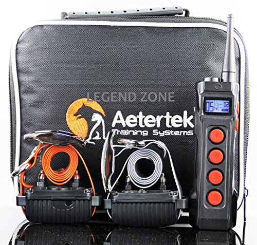 AETERTEK AT-919C 2-DOG 1100 YARD ULTRA RANGE REMOTE TRAINING SHOCK COLLAR WITH AUTO ANTI-BARK,RECHARGEABLE AND WATERPROOF