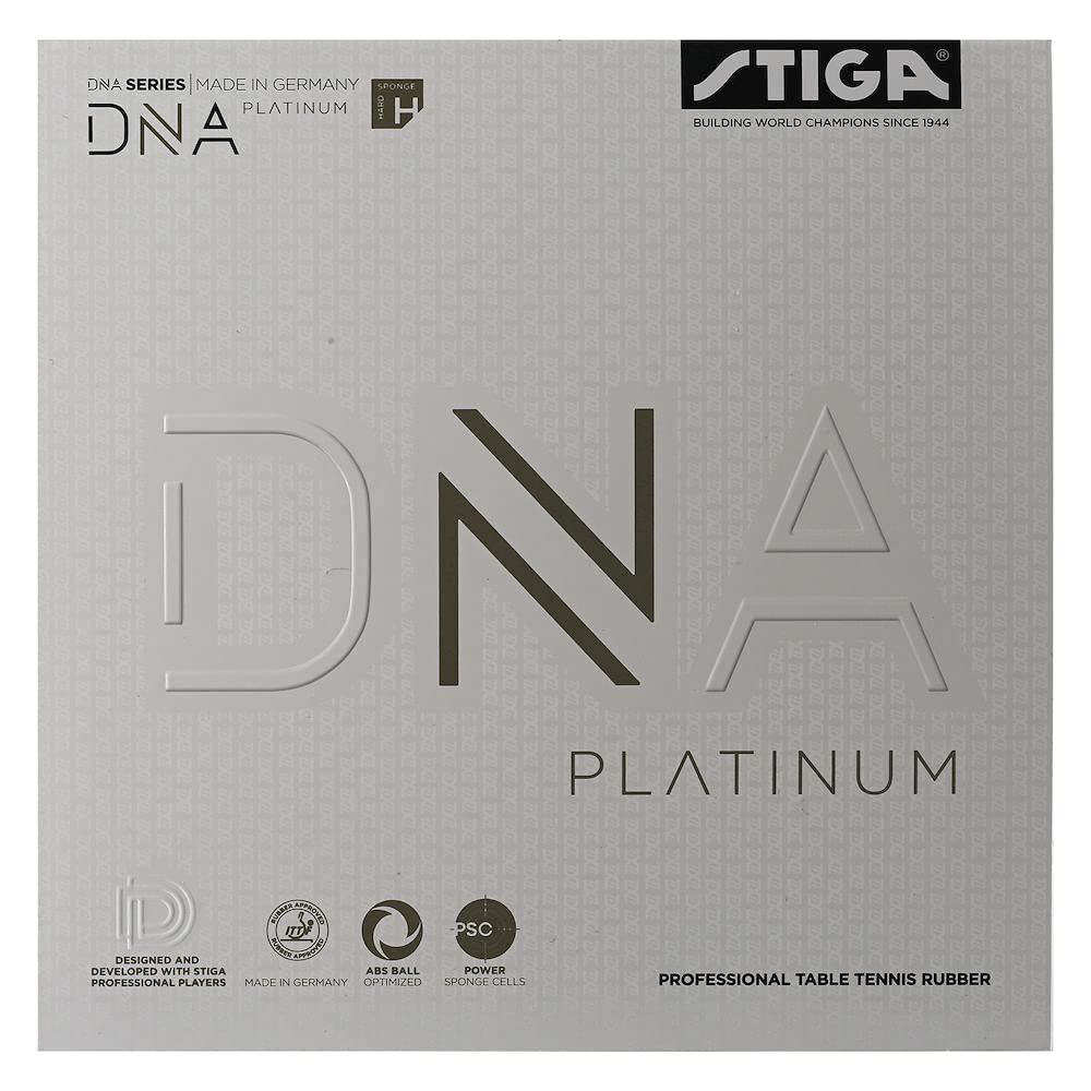 STIGA Table Tennis Rubber DNA Platinum H, 2.3 with superior grip and optimal spin, Red