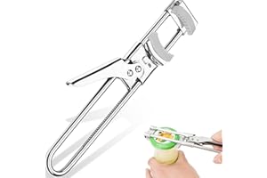 HUMANFUN Adjustable Jar Opener for Weak Hands, Easy Jar Opener for Seniors with Arthritis, Multifunctional Stainless Steel Jar Lid Opener Gripper, Manual Bottle Opener Kitchen Gadgets (1 PCS)