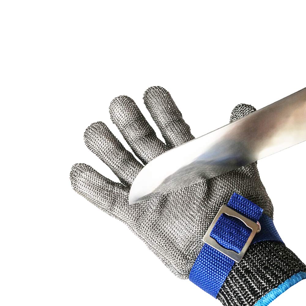 Cut Resistant Gloves Stainless Steel Safety Work Gloves Wire Metal Mesh Cutting Gloves, Wood Whittling Gloves - Image 5