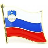 Uijodif 1PCS National Flag7 Enamel Badge, National Flag Pattern, Metal Brooch, 0.63 x 0.75 Inches