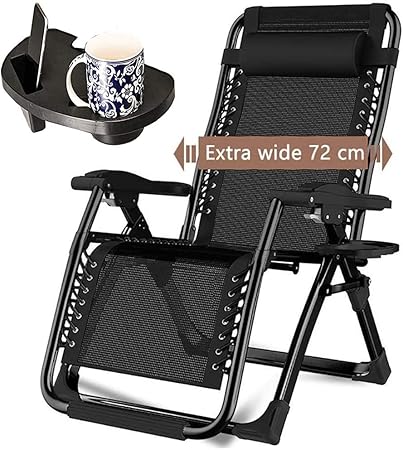 Gartenstühle Sonnenliegen Patio-Liegestuhl mit Schwerelosigkeit