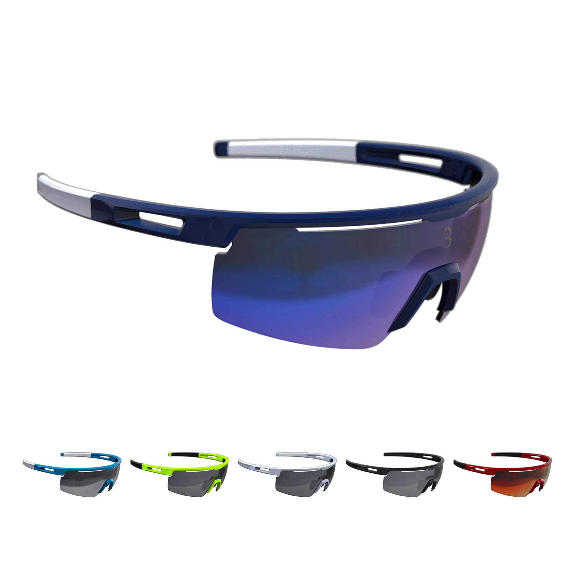BBB Cycling Unisex's sport glasses Avenger, matt dark blue, One Size