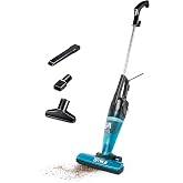 BergHOFF Merlin All-in-One Corded Stick Vacuum,Detachable Handheld,Blue | Handheld Vacuum with Tools for Hardwood Floors, Carpet &amp; Stairs, Bagless Canister, Washable Textile Filter, 18ft Cord