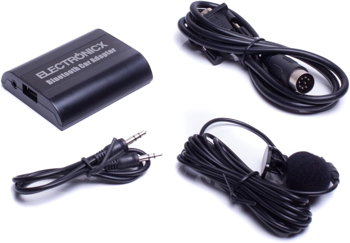 Electronicx Bluetooth hand-free car kit, Bluetooth Music-Streaming, AUX port for Hyundai Kia 8Pin