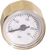 worien 2X 28mm Dial Air Pressure Gauge Manometer 350Bar 1/8 BSPP Thread PCP view 5