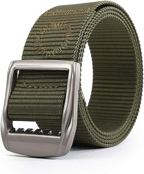 Amazon Co Jp Kaizlier Mei ベルト メンズ アウトドア レジャータクティカル ナイロンベルト メンズジーンズベルト 編みベルト 登山ベルト 作業服 丈夫軽量 穴無し 純色ベルト 色 オレンジ ホーム キッチン