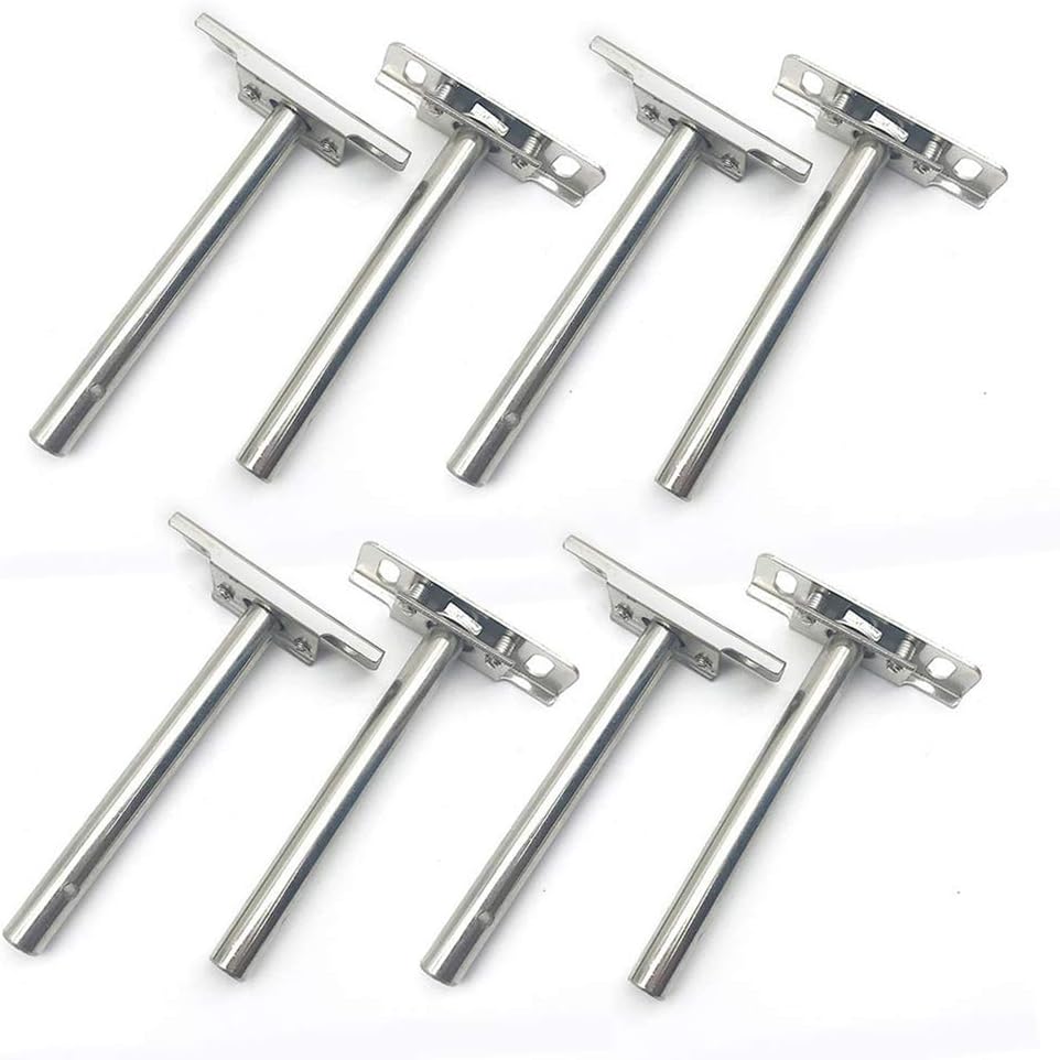 8 Pack Heavy Duty Floating Shelf Bracket Concealed Metal Strong Mounted Shelf Support for Cabinet Wall Home DIY Decoration (5 inches)
