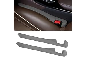 LYCARESUN 2 Pack Car Seat Gap Filler, Universal Car Seat Gap Plug to Fill The Gap Between Seat and Console Stop Things Dropping, Gray