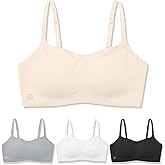 SALIA GIRL Adjustable Soft Training Bra for Girls, Seamless Cloudcozy Sport Bras 10-14 with Fixed Padding Cami Teen Bras