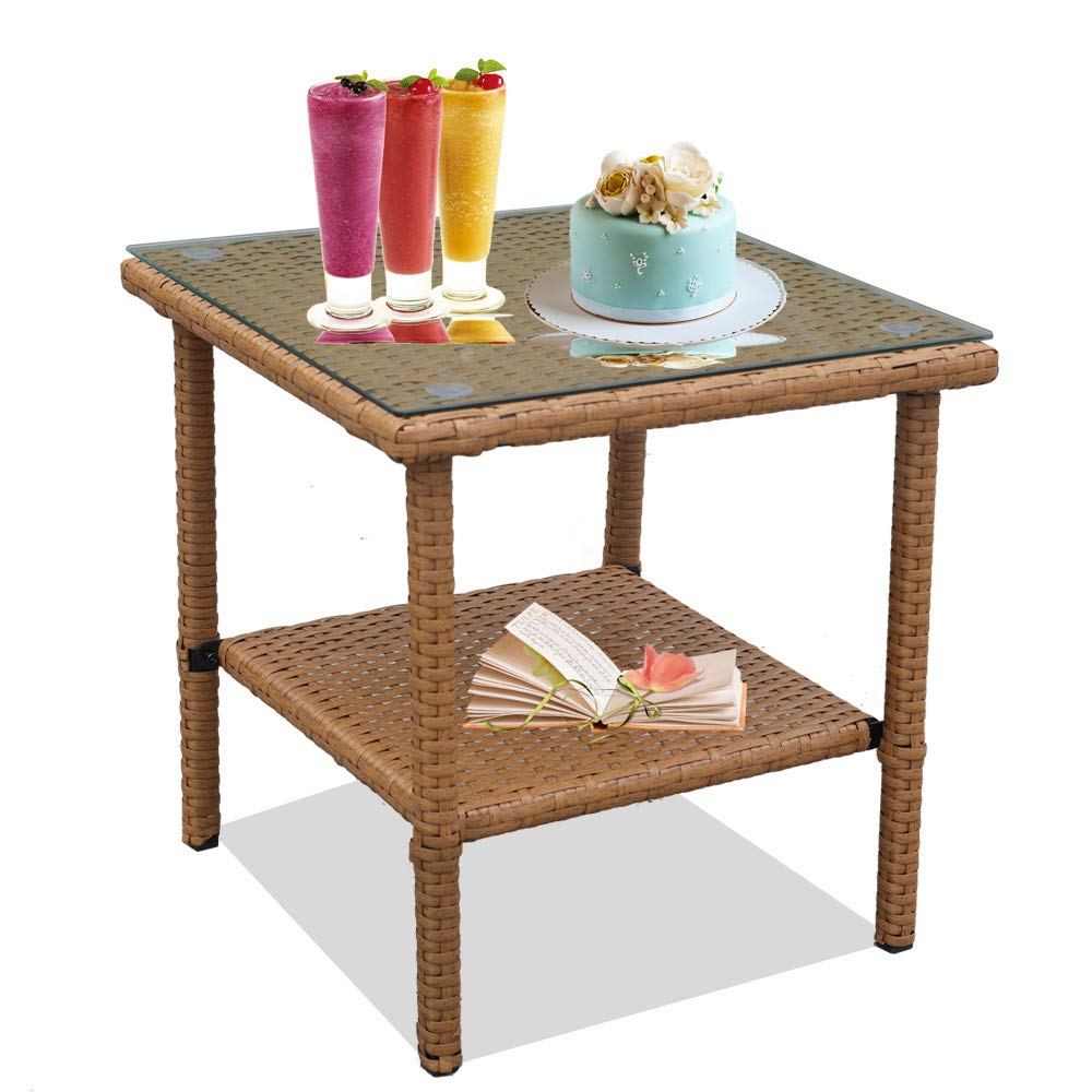 Best small rattan end table Your House
