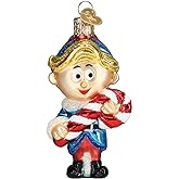 Old World Christmas Hermey The Elf Glass Blown Ornament for Christmas Tree, Handcrafted Holiday Decoration, Rudolph Collection