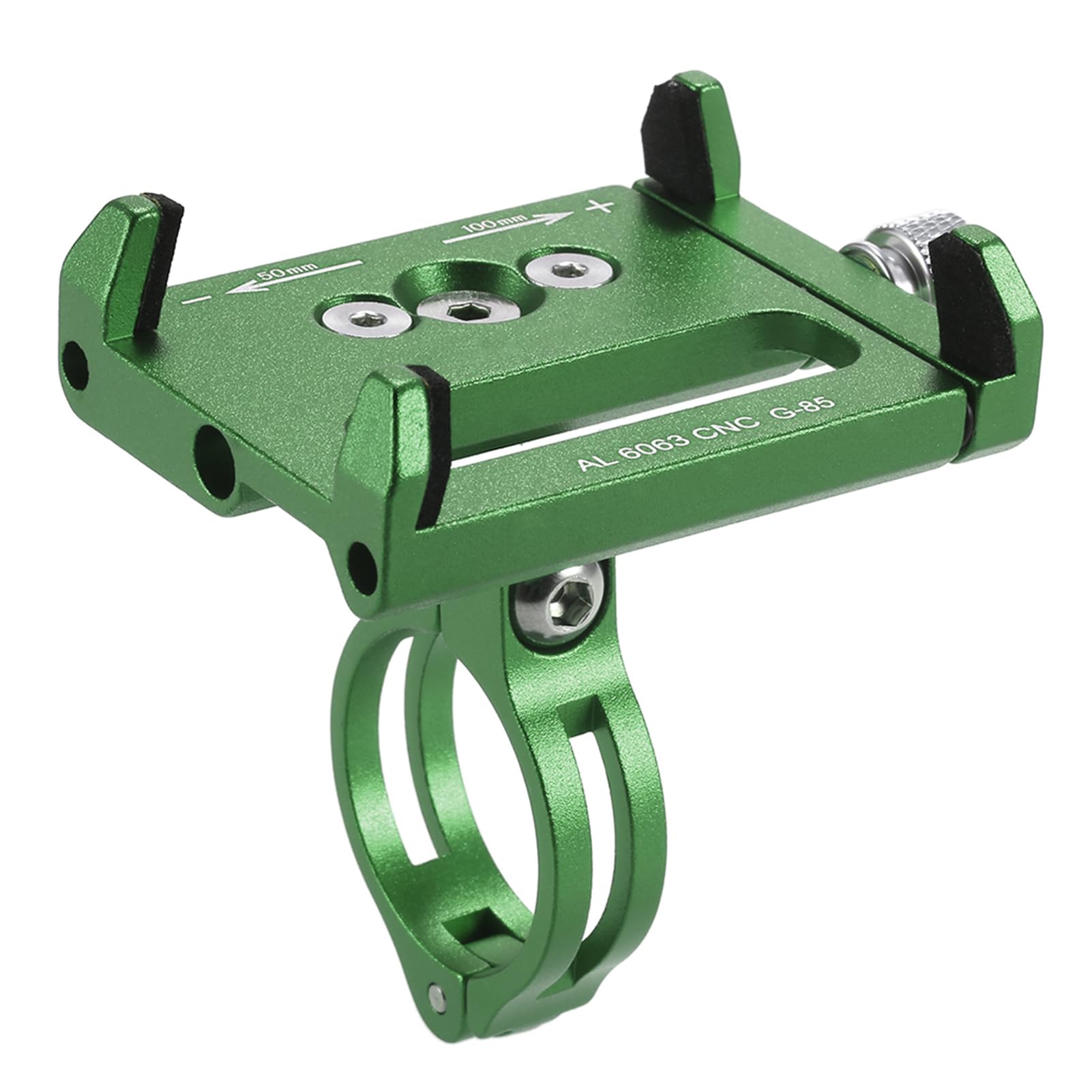 Lixada Universal Adjustable Bike Phone Holder GPS Bracket Cradle Clamp for Mountain Bike (Green)