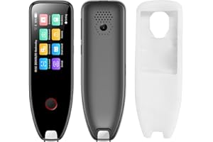 GOBUDSGO Translation Pen Scanner, OCR Digital Pen Reader, Text to Speech Reading Pen, Smart recoring Pen for Students, Dyslexia, Voice Wireless Language Translator for Travelers & Businessmen