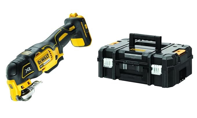 DeWalt oszillierendes Li- Ion Akku Multitool DCS355NT – Multifunktionswerkzeug inkl. 30-teiligem Zubehörset & Koffer – Schnel