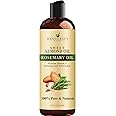 Handcraft Blends Sweet Almond Oil with Rosemary Oil - 8 Fl Oz - 100% Pure and Natural - Premium Grade Carrier Oil for Skin and Hair - Hair and Body - Massage