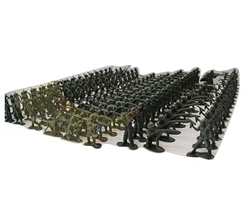 Black Temptation 100 PC Plastiksoldaten Modell Spielzeug Sand Tabelle Modell Geschenke Boy / Kid Spielzeug, 4 cm