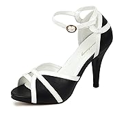 getmorebeauty Peep Toe Heels for Women Sexy Strappy High Heels Ankle Strap Heeled Sandals